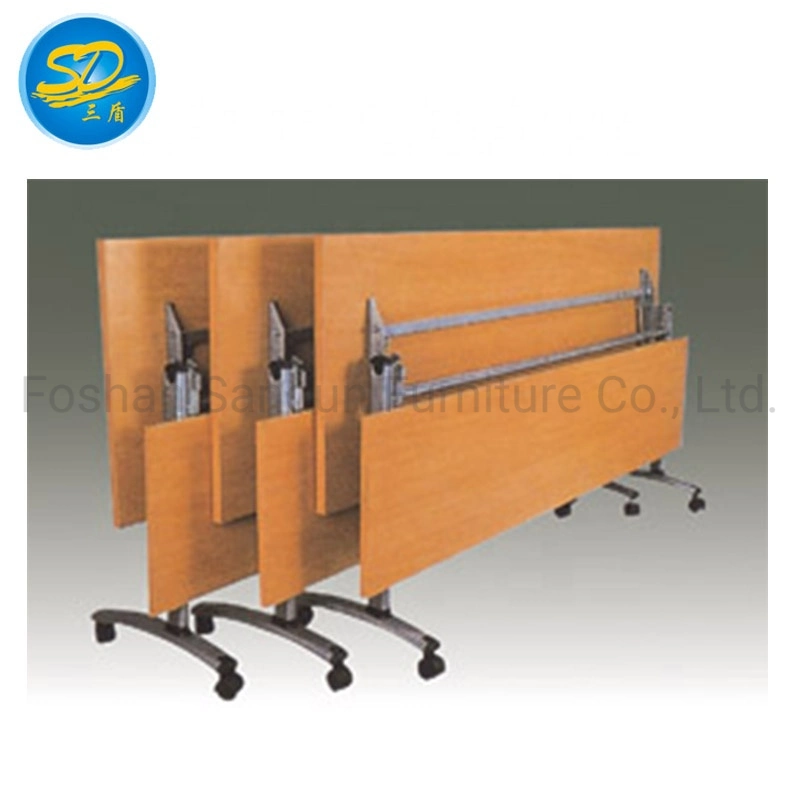 Storage Folding Rectangle MDF Plywood with Melamine or Laminate Finish Conference Meeting Table