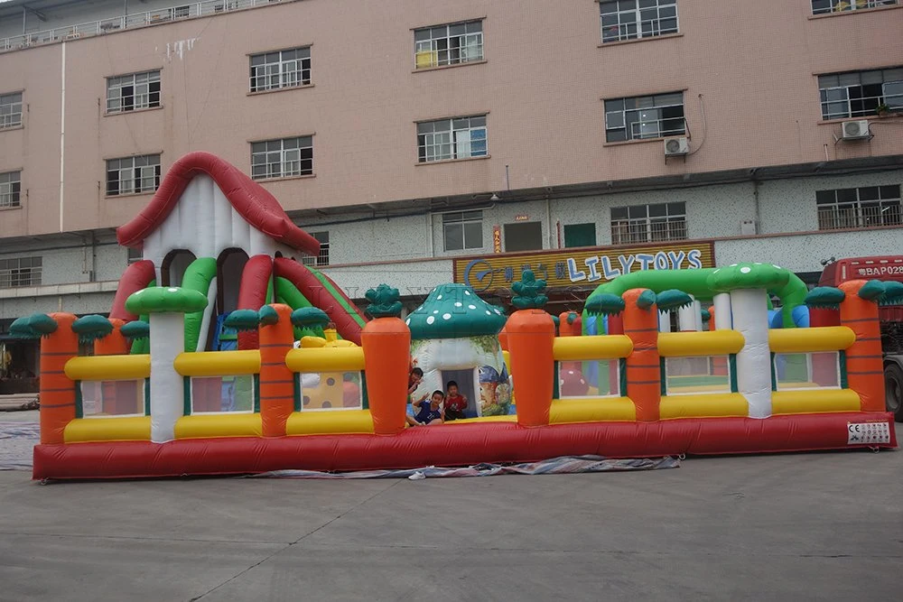 Inflatable Funcity, Inflatable Mushroom House Bouncing Castle, Customized Theme Slide Playground Equiement for Kids