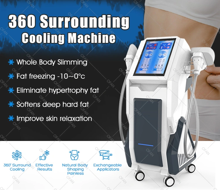 Ofan aparato de Terapia Cryo ardiente de grasa Precio Cooltech Criolipolisis 360 Congelación de grasa Comprar máquina criolipólisis cRIO