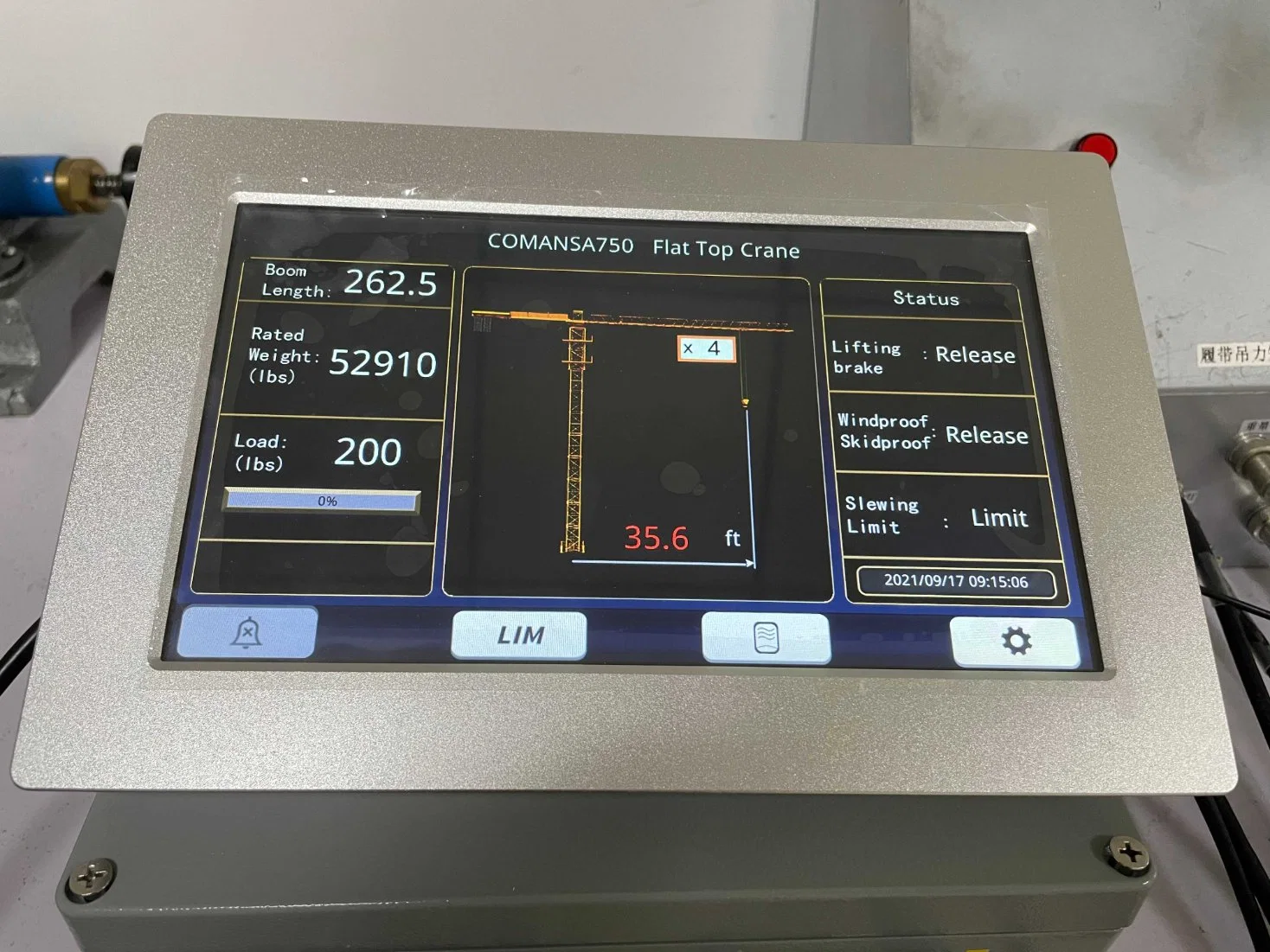 Construction Machinery Tower Crane Load Indicator RC-A6 Comansa Crane