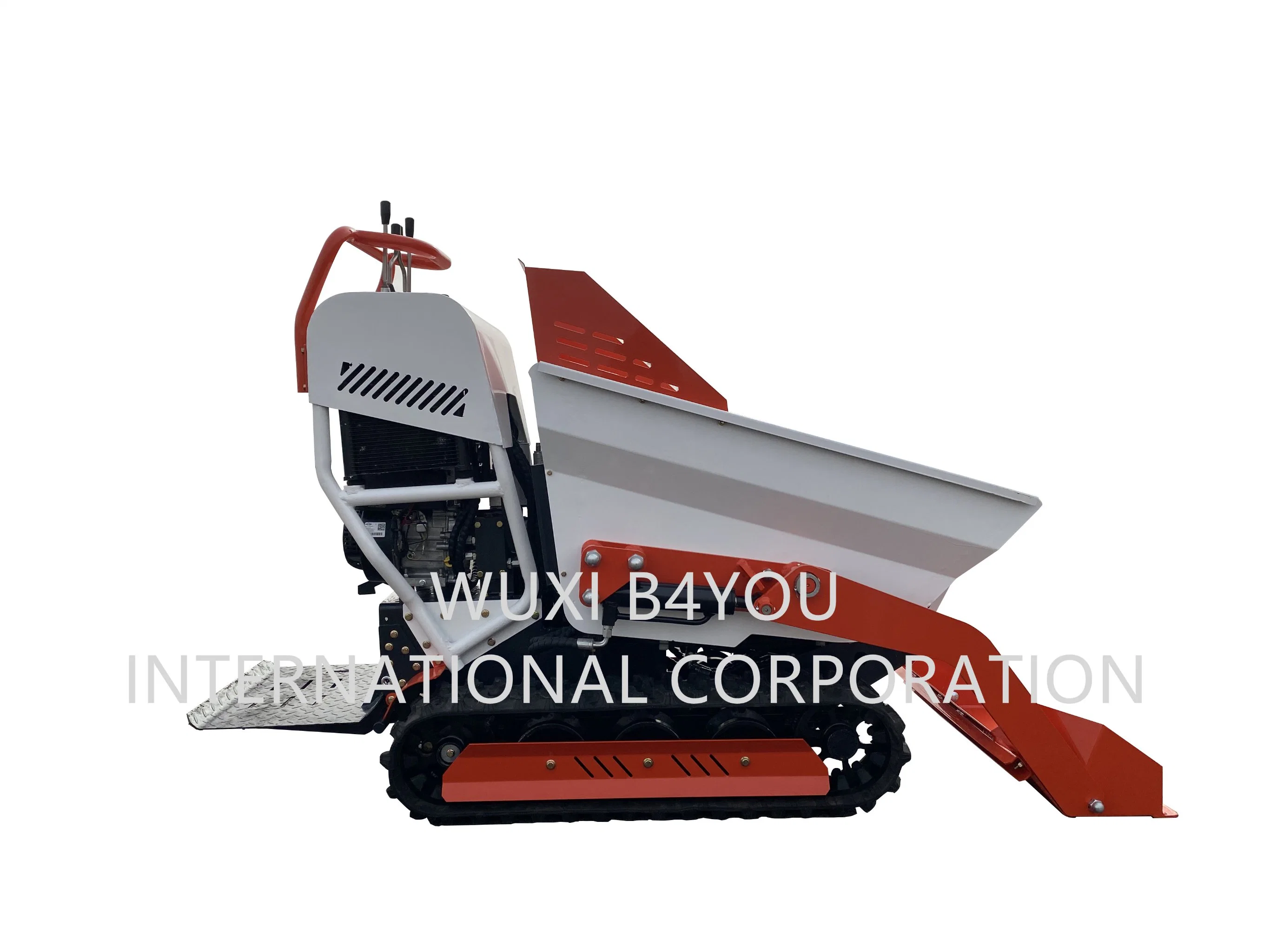 500kg Loading Flexible High Performance with CE Certification Used for Construction Barrow Mini Track Hydraulic Dumper