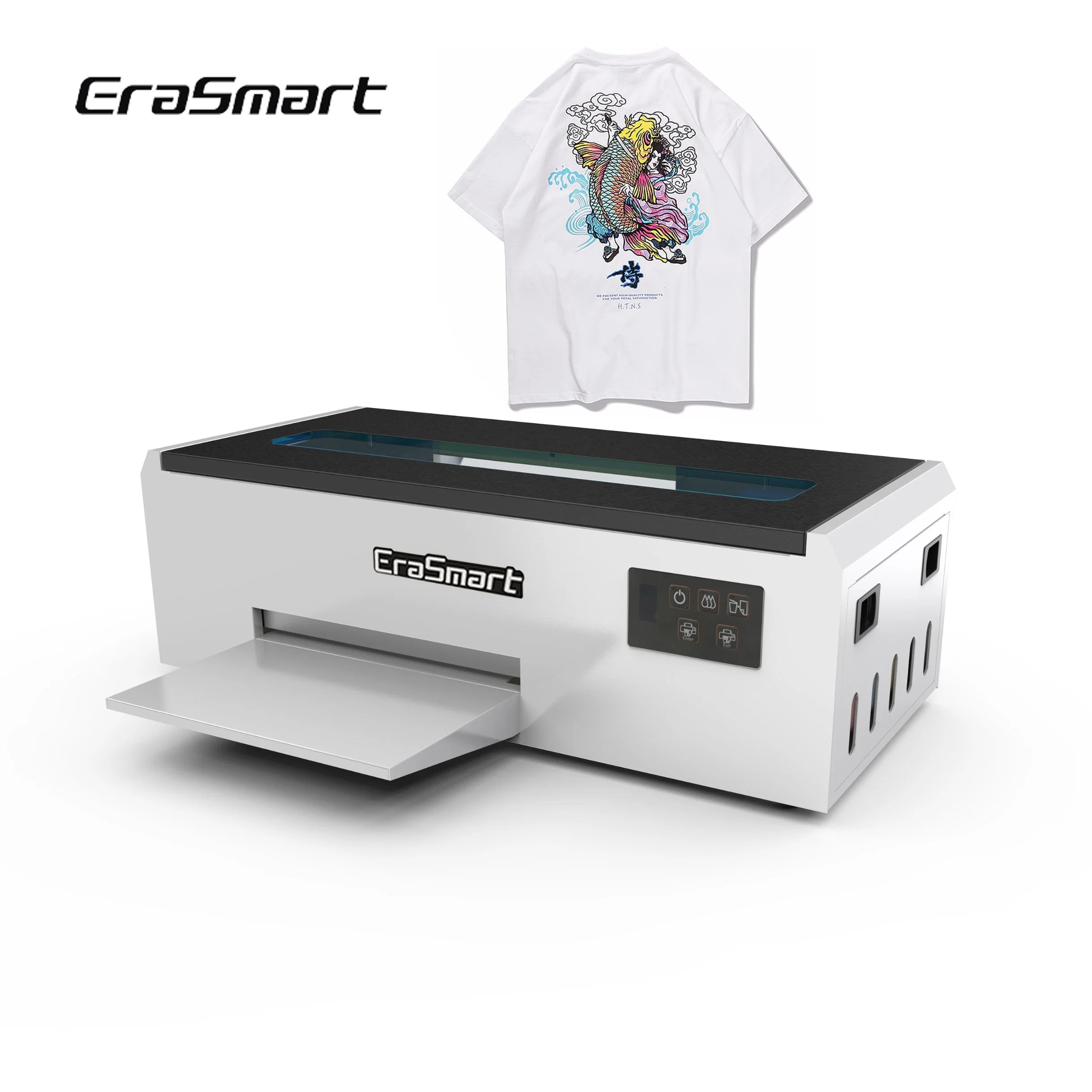 Erasmart White Toner Desktop Automatische Volleinstellung Maschine direkt an Filmdrucker Heat Transfer A4 Pet Film DTF-Drucker