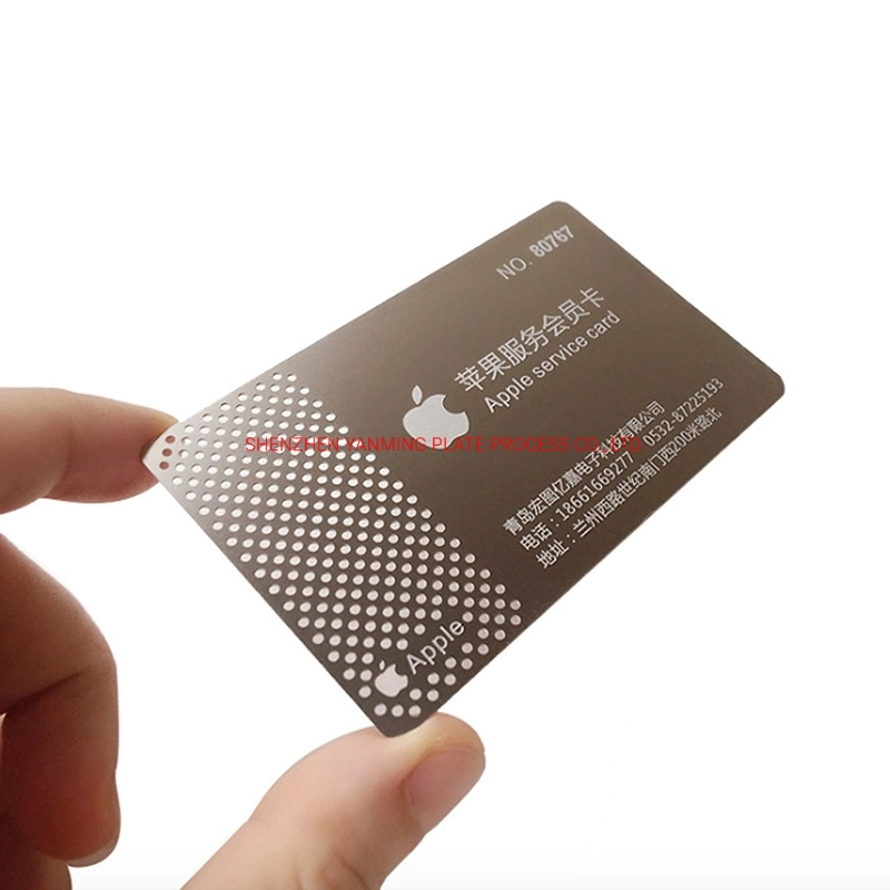 Customized Professional Etching High-End Fashion Small and Popular Business Cards