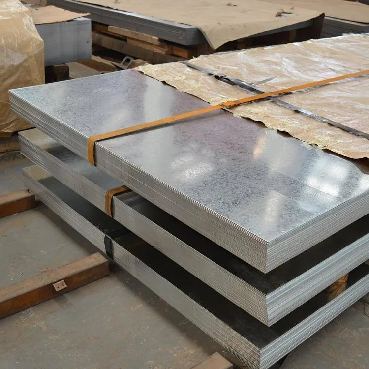 DX51D Z275 24 manómetro Gi Gl galvanizado a quente Galvalume Chapas de aço galvanizado Metal para telhados