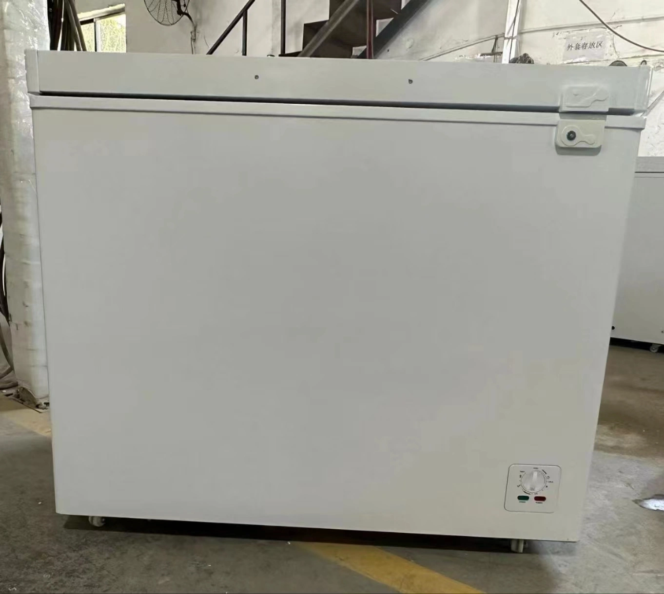 Air-Cooled/Direct-Cooled Mechanical Temperature Controller Stainless/Gold Single Door Chest Freezer for Home