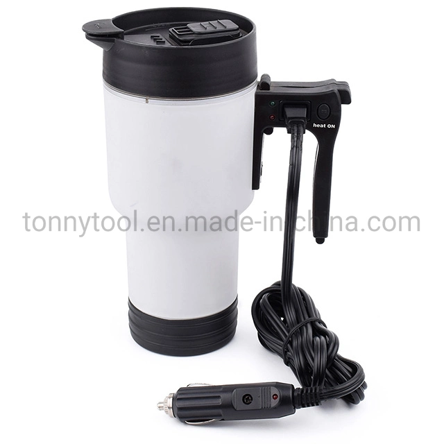 Plastic Warmer Heated Travel Mug Temperature Control Coffee Cup Electric Heating Car Coffee Warmer 12V Tumbler Self Warming Milk Mugs