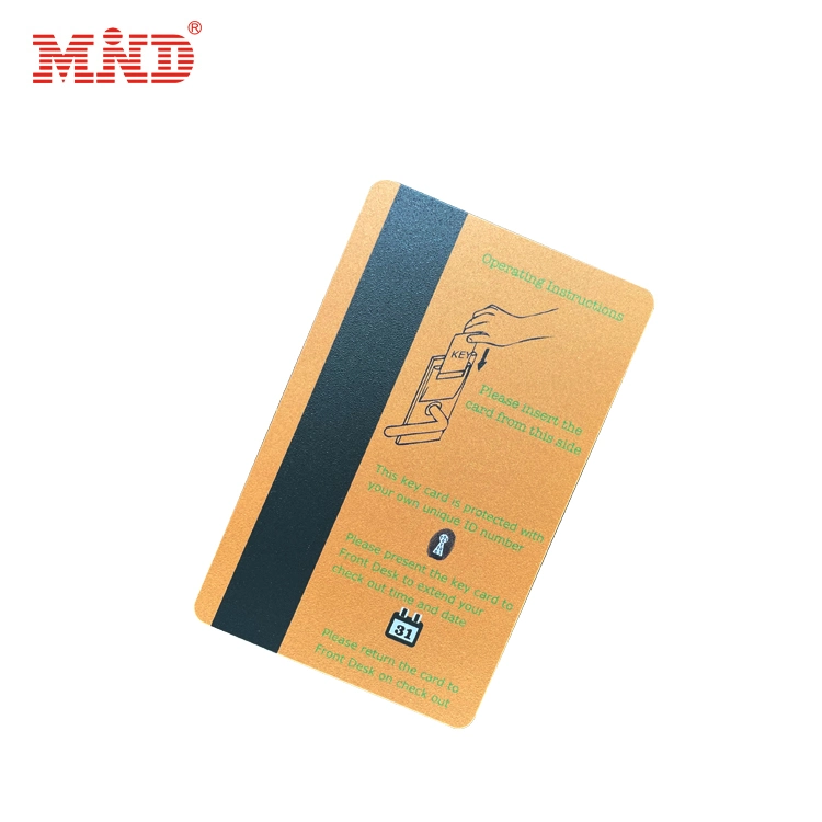 Full Color Printing Hotel Door Key Card Saflok Magnetic Stripe Card