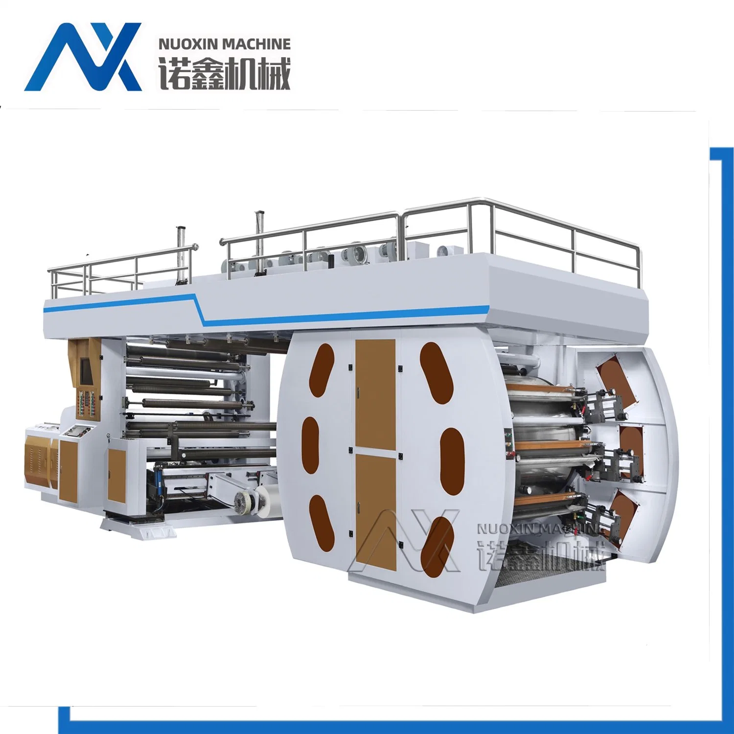 200m/Min 4 Color Flexographic Printing Machine (Central drum type)