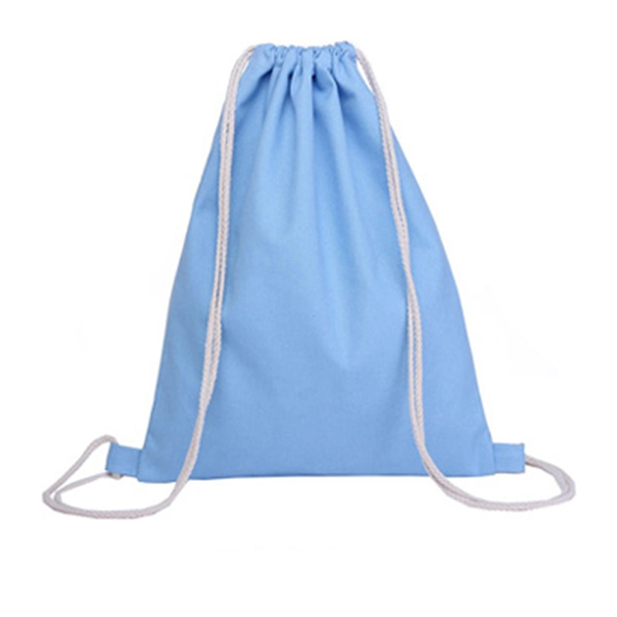 Eco coton sac à dos Sac à dos Sac avec lacet de serrage pour salle de gym, Sports, nager, de Yoga