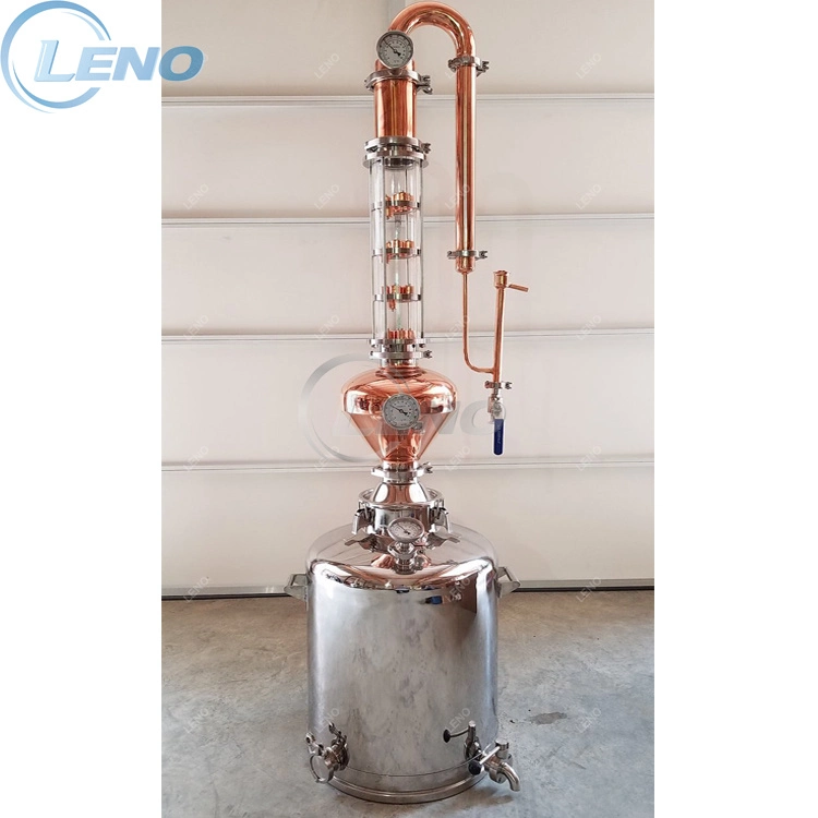 Alcohol Distillation Modular Moonshine Pot Still Reflux Column for Whisky Rum Gin Vodka Brandy Spirit Wine Equipment Distiller