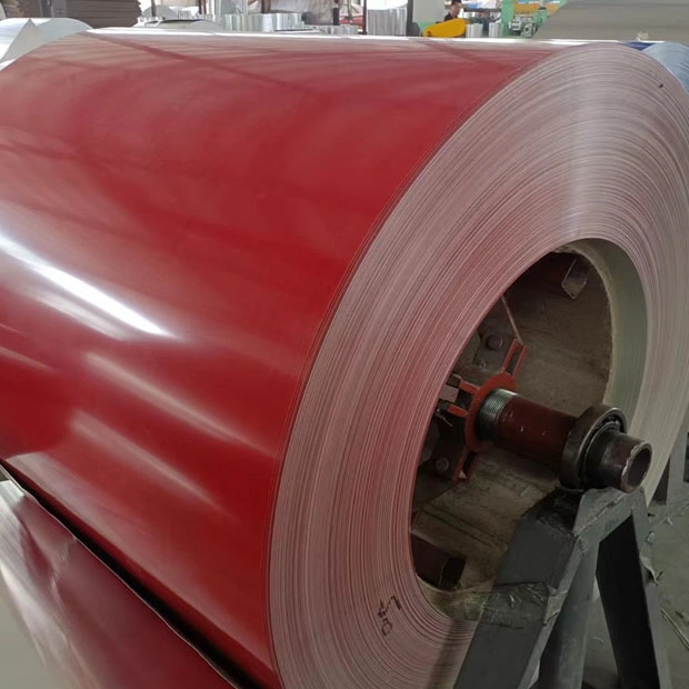 Factory Supplier PVDF PE Epoxy Material Color Coated Pattern Pallet A1200 A1235 3003 6082 5054 Aluminum Coil for Building Construction