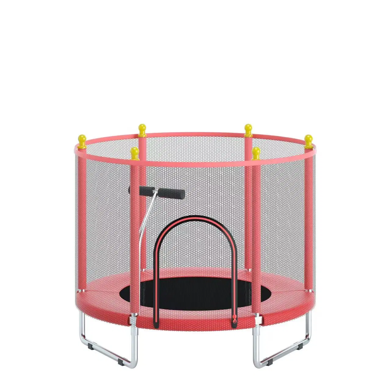 Trampolín infantil con caja de seguridad niños al aire libre trampolín trampolín