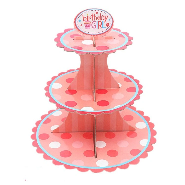 Disposable Home Party Paper Afternoon Tea Cake Candy Nuts Stand