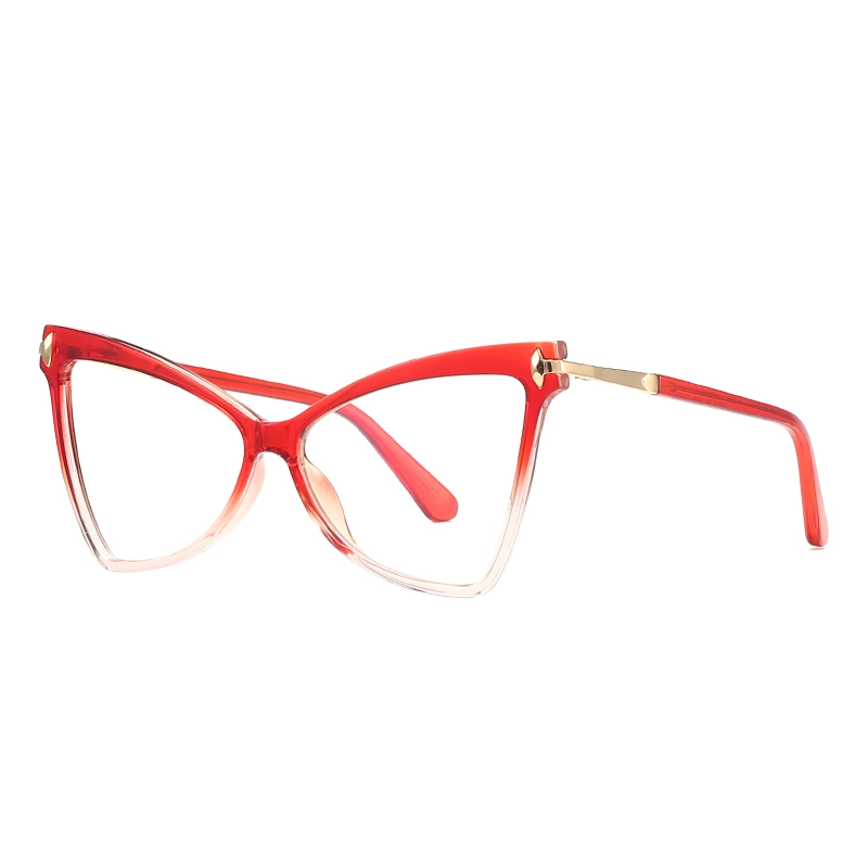 Tr90 Ladies Eyeglasses Sfashion Big Face Anti-Blue Light Glasses Eyewear Factory Wholesale/Supplier Optical Frame