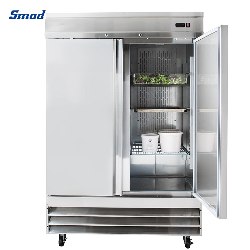 23cuft Smad puerta sólida de control de temperatura electrónico cocina nevera equipo