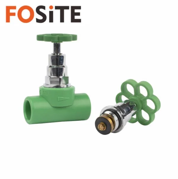 Fosite Factory Wholesalegreen Color PPR Plastic Ball Valve