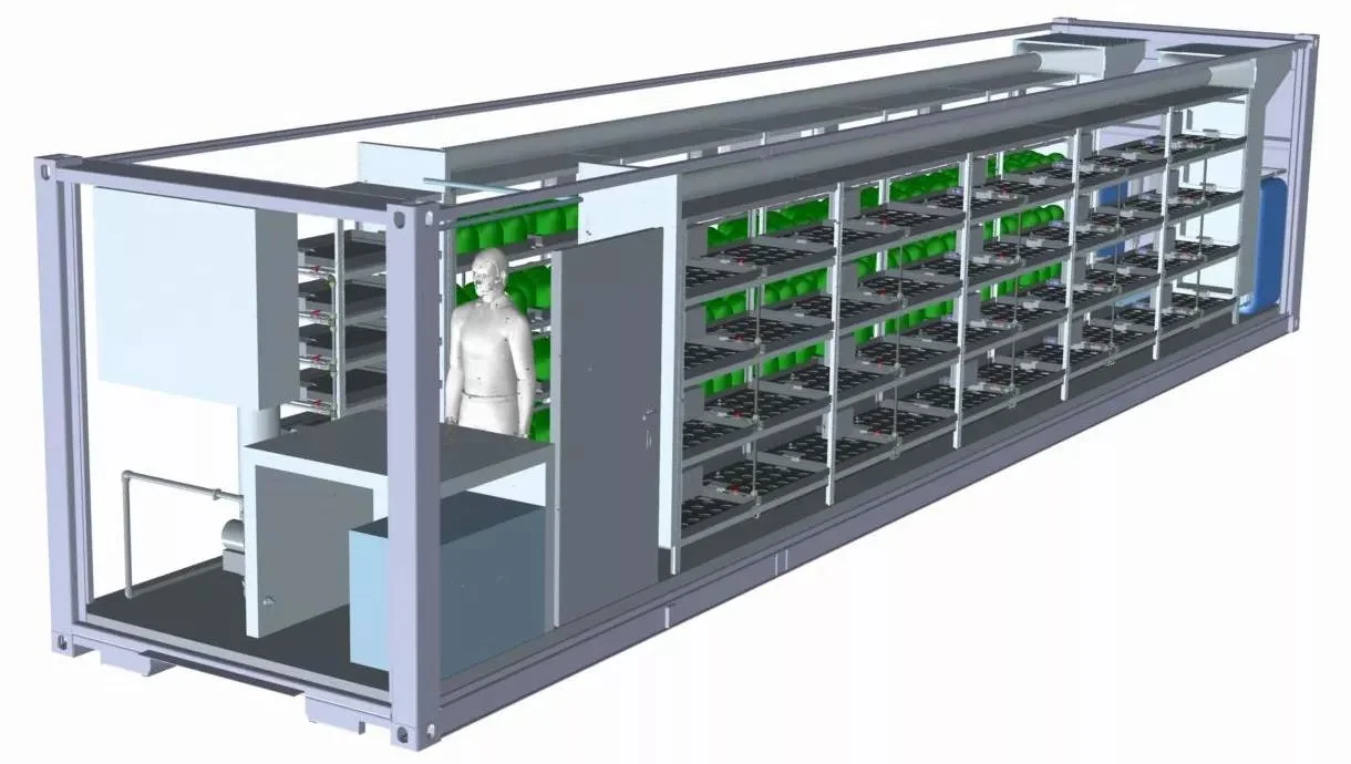 Control de clima Temperatura de la estructura de acero de la planta de invernadero Hidroponía Aeroponics sistema hidropónico