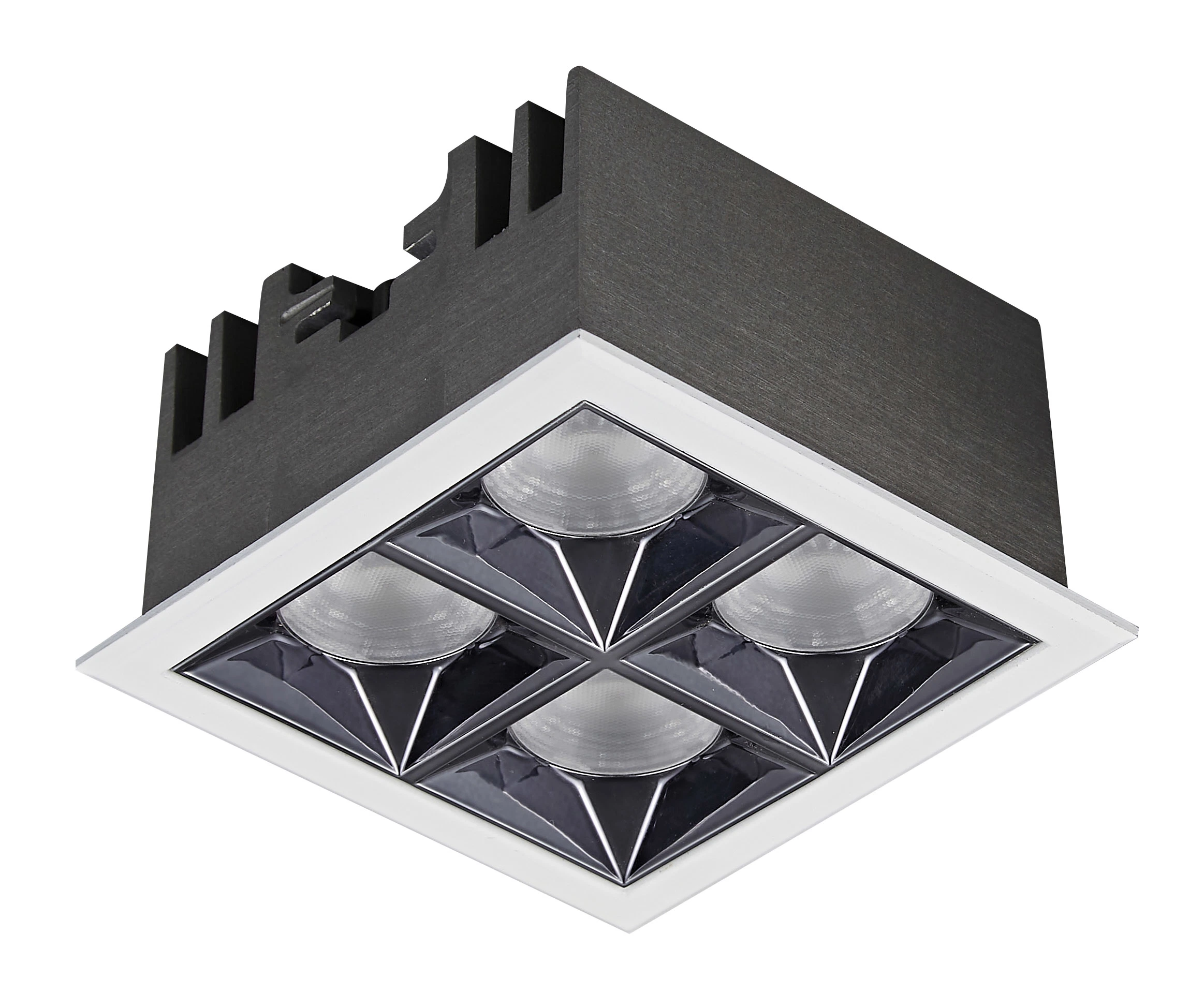 Luminaire encastré de grille de plafond pour l'éclairage intérieur de bureau