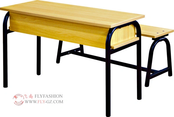 Wooden Double Student Desk&Chair /School Furniture Sets (SF-29D)