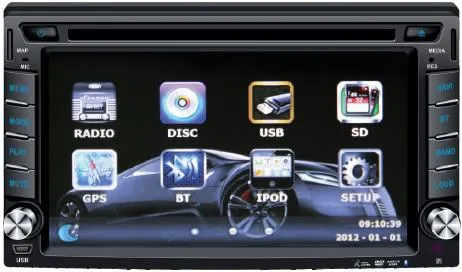 Doble DIN 6.2inch coche reproductor de DVD con Wince/sistema Android