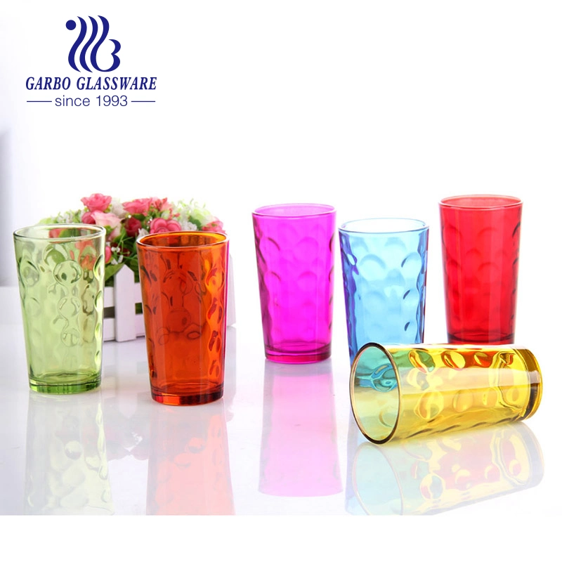 Wholesale/Supplier Cheap Transparent Various Size Glass Tea Coffee Colored Tumbler for Daily Use