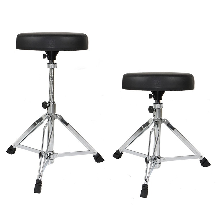 OEM&ODM Musical Instrument Drum Accessories Folding Chairs Adjustable Height Zinc Alloy Drum Seat Rotatable Drum Throne for Drums Percussion Electronic Drum Set