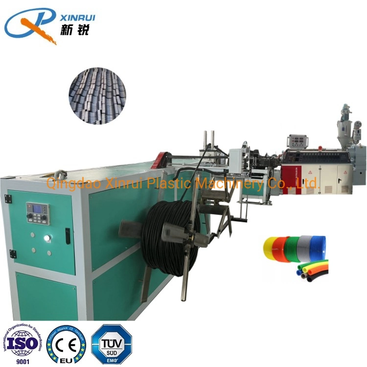 PP PE PVC Plastic Single Wall Corrugated Flexible Pipe Extrusion Making Machine