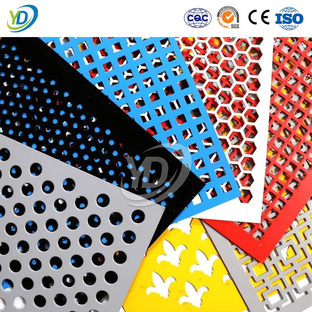 Yeeda Wire Mesh Perforated Sheet Black 3003 5005 6061 Aluminum Material Pierced Metal Panels China Manufacturing 5mm Hole Galvanized Perforated Metal Mesh
