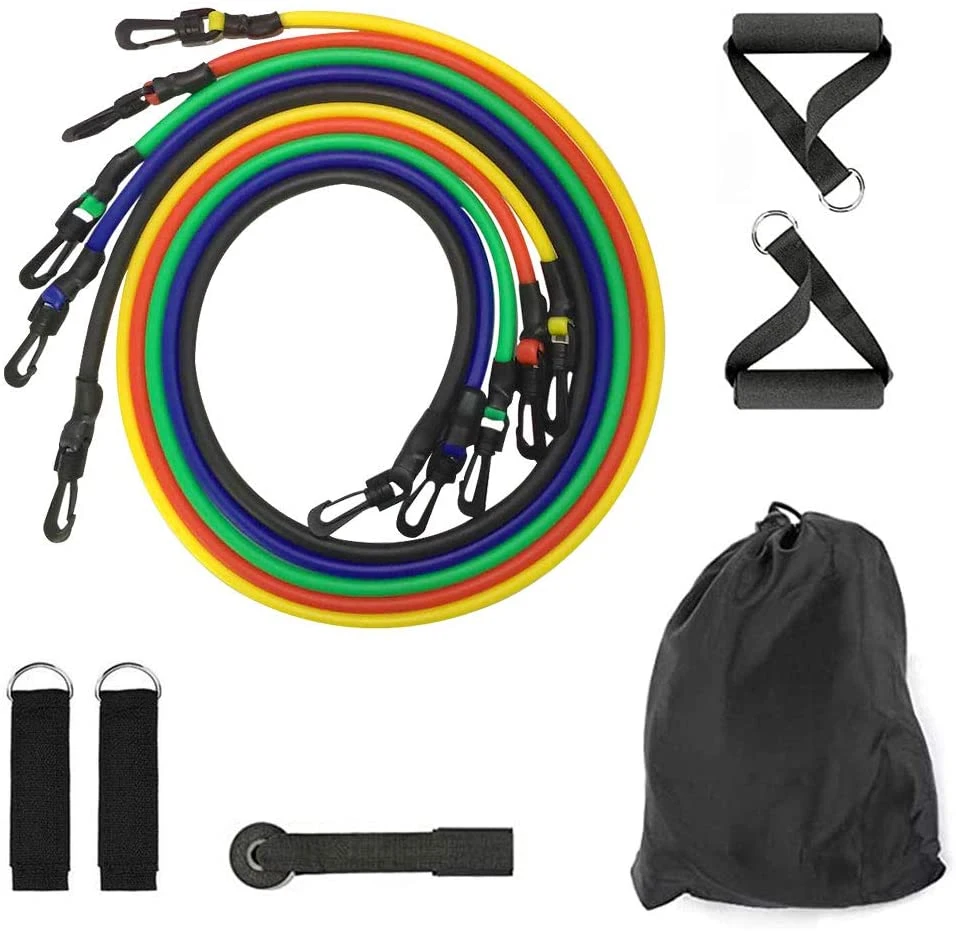 New Design Comfortable 11 Piece Fabric Resistance Band Sets