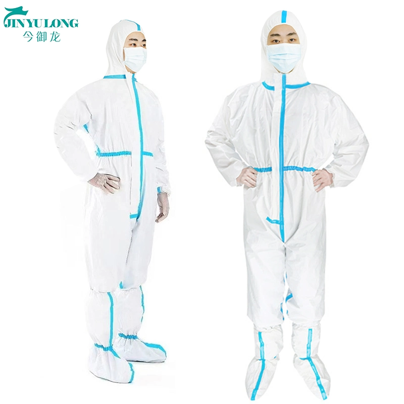 CE Nonwoven Medical Disposable Clothing Work Uniform Safety Wear Work Clothes Protective Coveralls