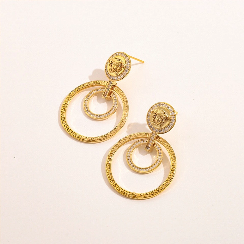 Wholesale/Supplier Jewelry Replica Brand Medusa Earrings Copper Earrings Fashion Accessories