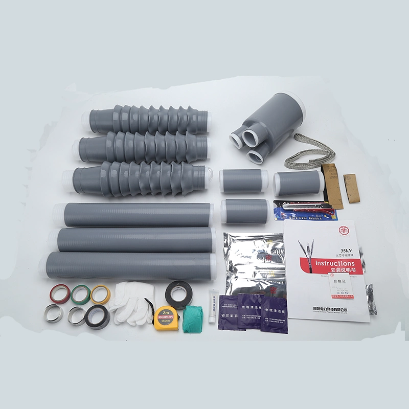 35kv 3-Core Silicone Rubber Outdoor Cold Shrink Tube Shrinkable Cable Accessories and Termination Kits