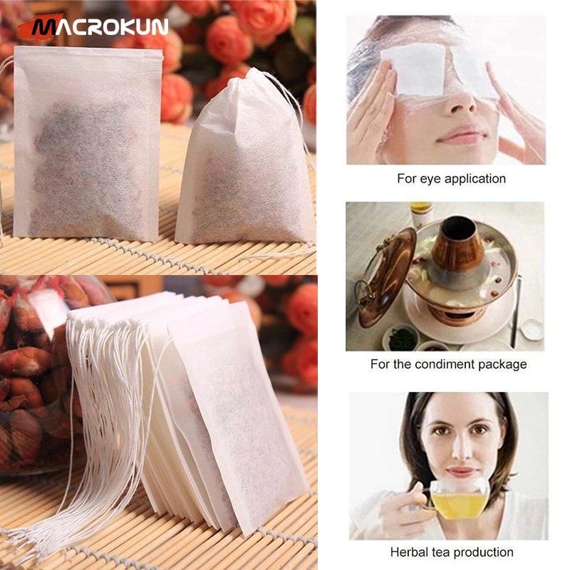 Disposable Corn Fiber Drawstring Tea Bag Filter Bag Empty Tea Bag