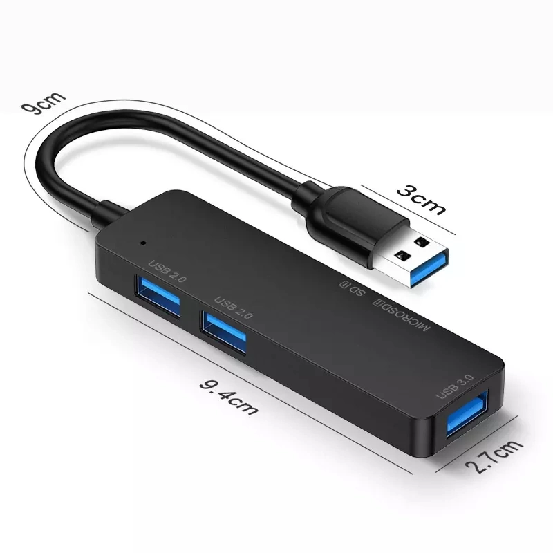 Hub USB 3.0 de type C 5 en 1 Adaptateur Multi doubleur de gamme avec TF lecteur SD Slot pour MacBook Pro 13 15 Air accessoires PC ordinateur