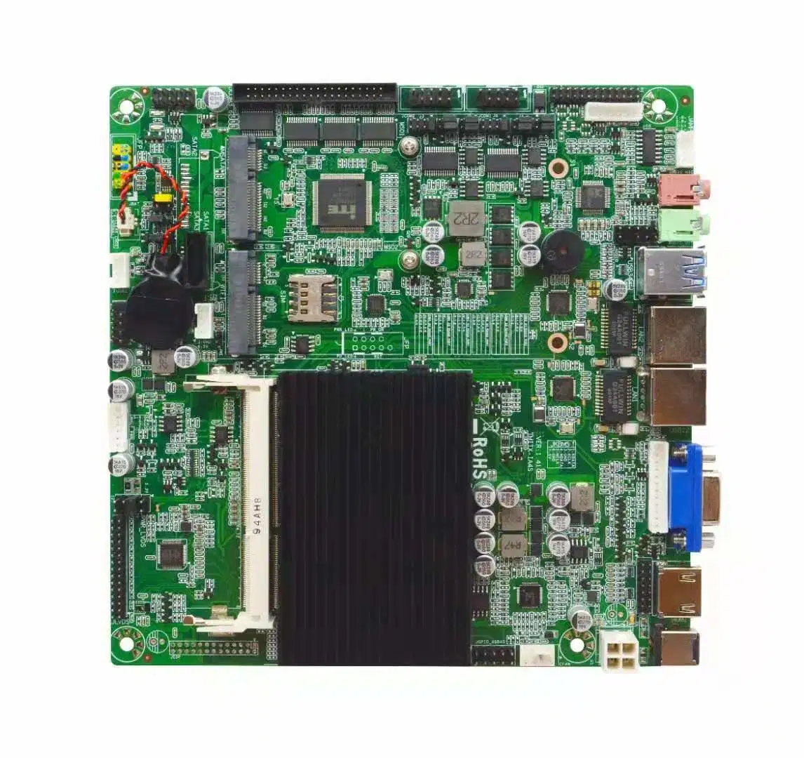 Intel J1900 Fanless 2 RS232 9 USB Mini-Itx Motherboard, Mini Itx Board, Motherboard DC 12V