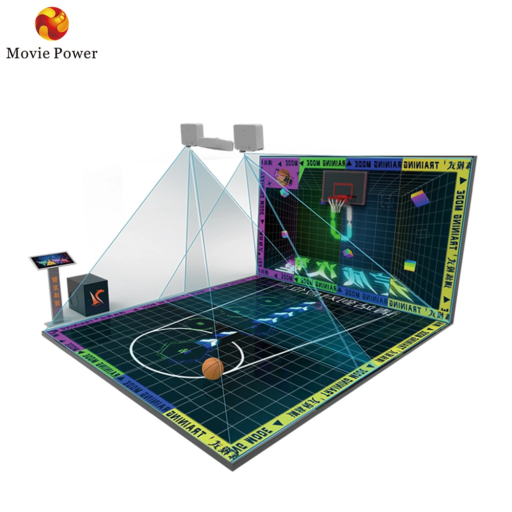 Indoor Entertainment Sport Interactive Projector Effect Basketball Shooting Game Machine