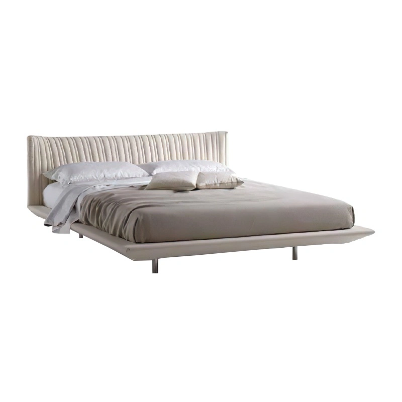Современные спальни Кровать Наборы Кровать Кровать Кровать King Size Итальянский дизайн королева Тканевая рама
