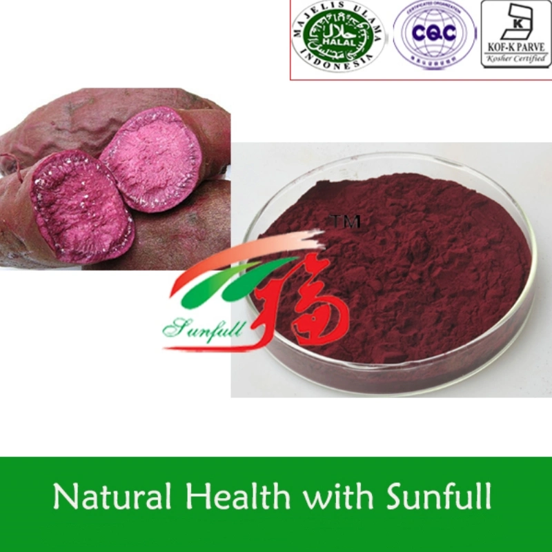 Nutural Plant Extract Purple Sweet Potato Red Pigment Anthocyanins and Flavonoids Anti-Oxidation