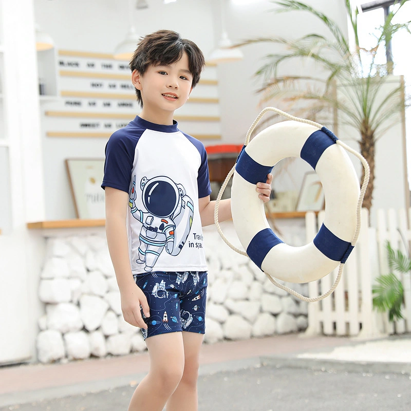 Children's Swimwear Men's Large Children Boys Professional Swimwear Quick Dry Girl Children Separate Sets Wholesale/Supplier