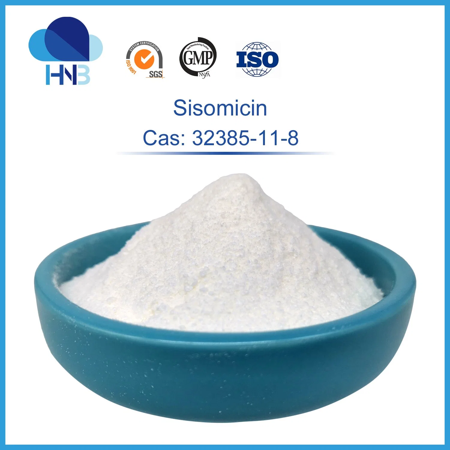 Manufacturer Supply Antibiotic Powder 99% Sisomicin