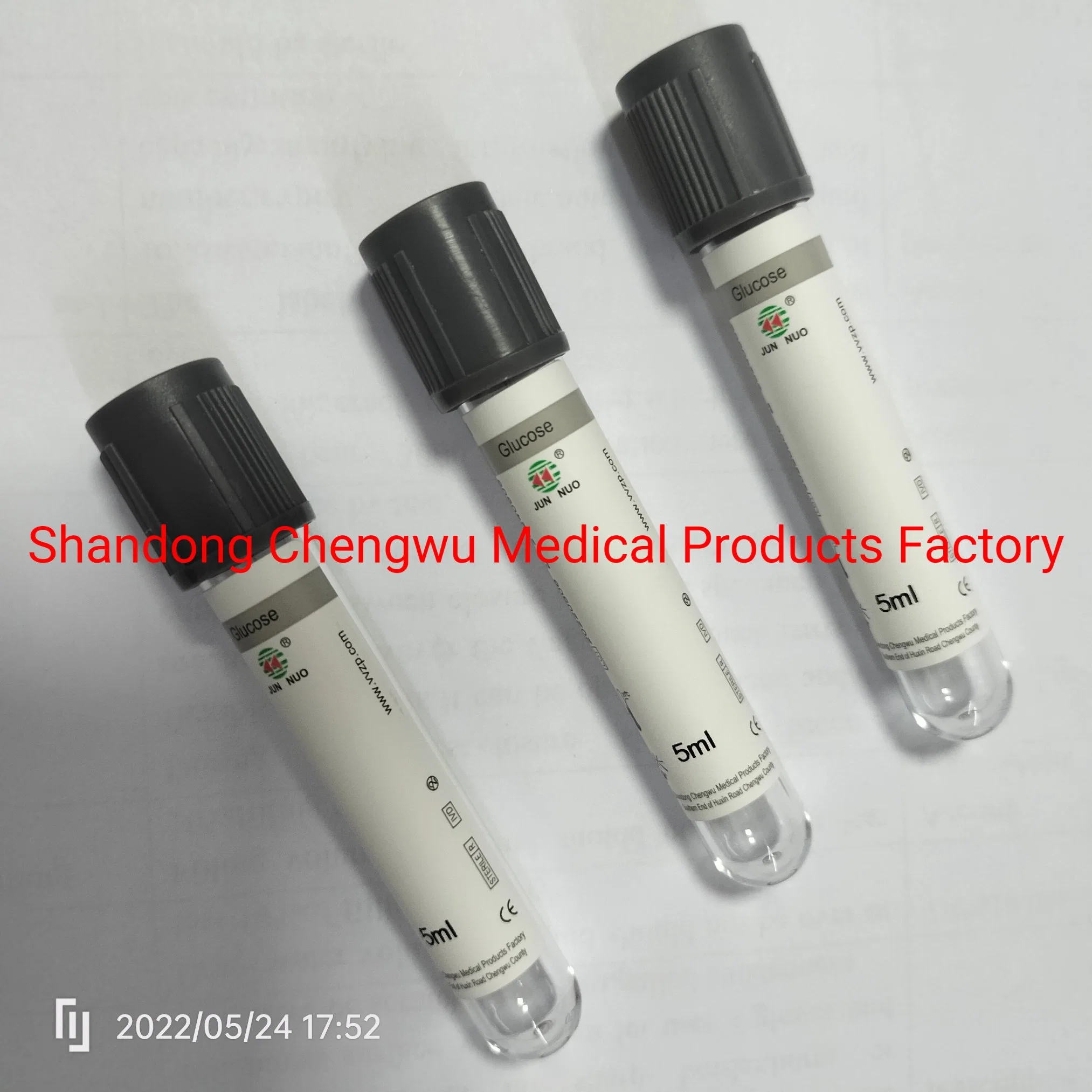 Glass Pet Vacuum Glucose Test Clot Blood Collection Tube