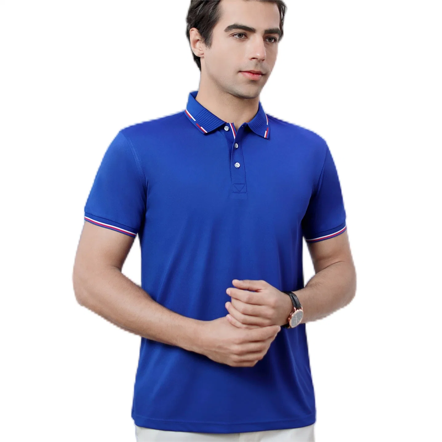 12 cores camisa Polo logotipo personalizado de manga curta de lapela de Correspondência de cores imprimindo um polo de logotipo Mens camisa Polo Casual