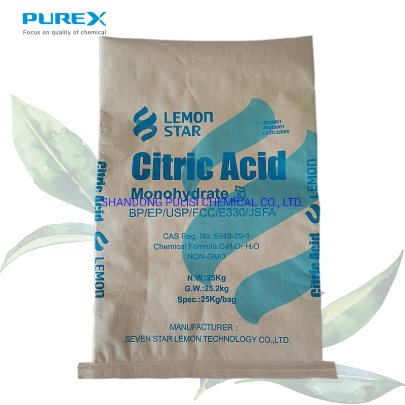 Food Grade Citric Acid Monohydrate Powder 12-40 Mesh Citric Acid