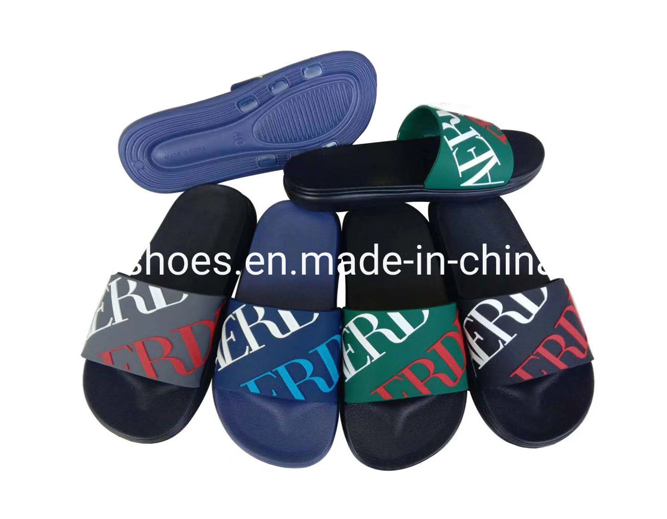 EVA Made Light Weight Slide Sandal Shoes Fashion PVC Upper