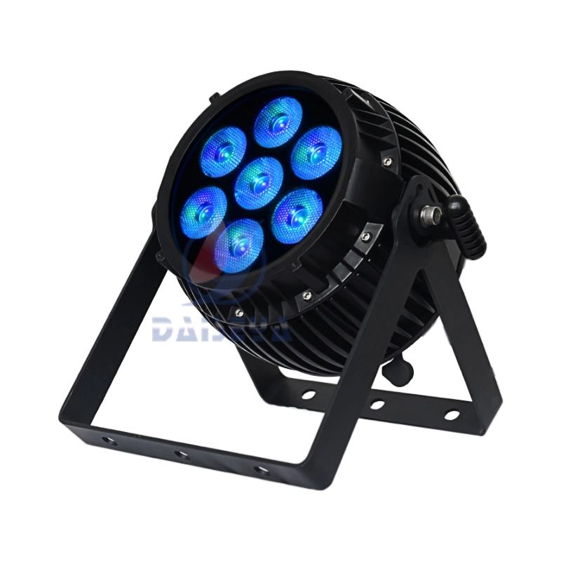 New Designed Stage 7PCS LEDs Pars RGB 20W DMX 512 Club DJ Lights Party