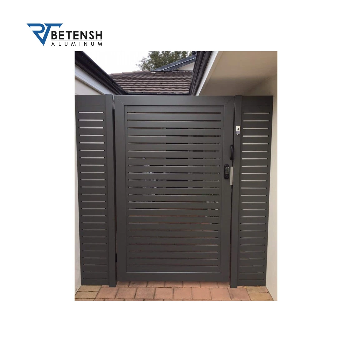 High quality/High cost performance  Sliding Factory Supply Walkway Electric Automatic Aluminum Gates for School/Villa/Home/Yard