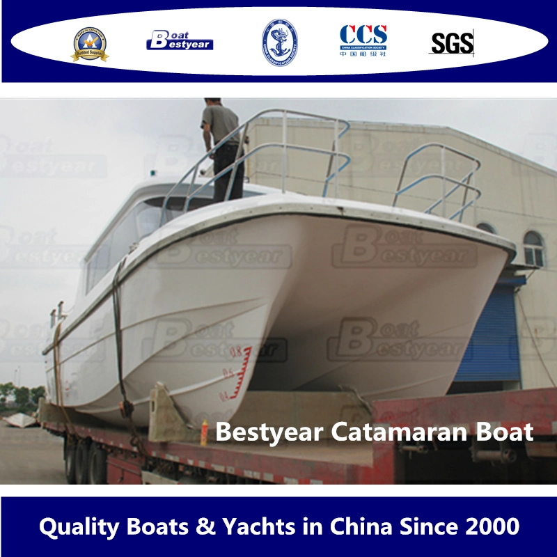 Bestyear 10.8m Fiberglass Catamaran Passenger Boat for 25 Passengers