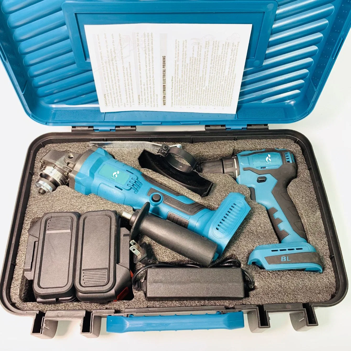 Professional-Grade Cordless Power Tool Combo Kit with Precision Angle Grinder