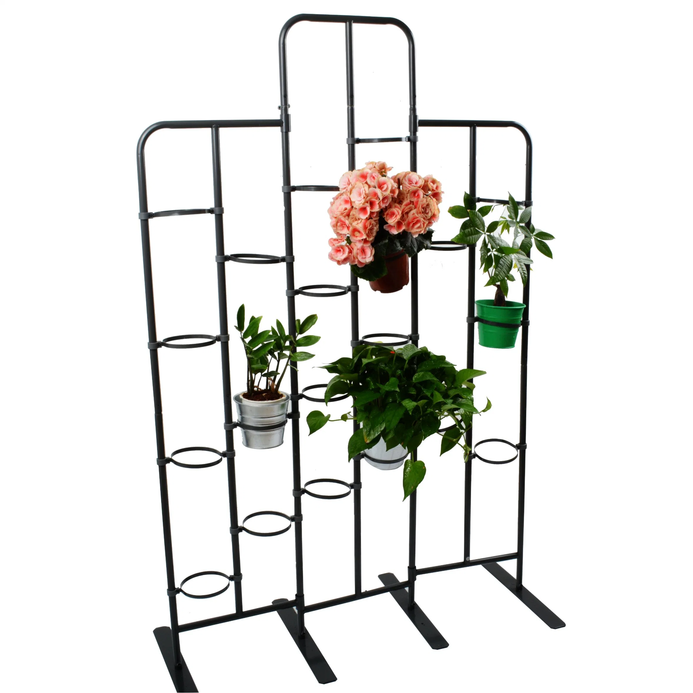 Suporte de flores de decoração para interior e exterior em ferro para vasos de plantas de jardim por atacado.