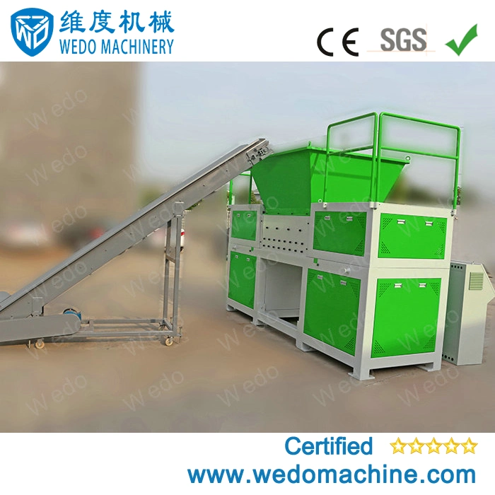 New Technology Go Over The World Usage All Kinds of Schoolbag Washing Machine Twin Shaft Shredder Machine